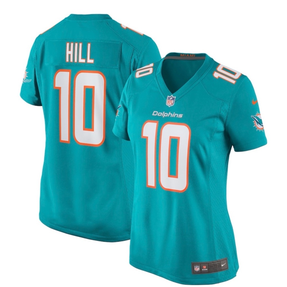 Miami Dolphins
Tyreek Hill Miami Dolphins Nike Women's Player Jersey - Aqua